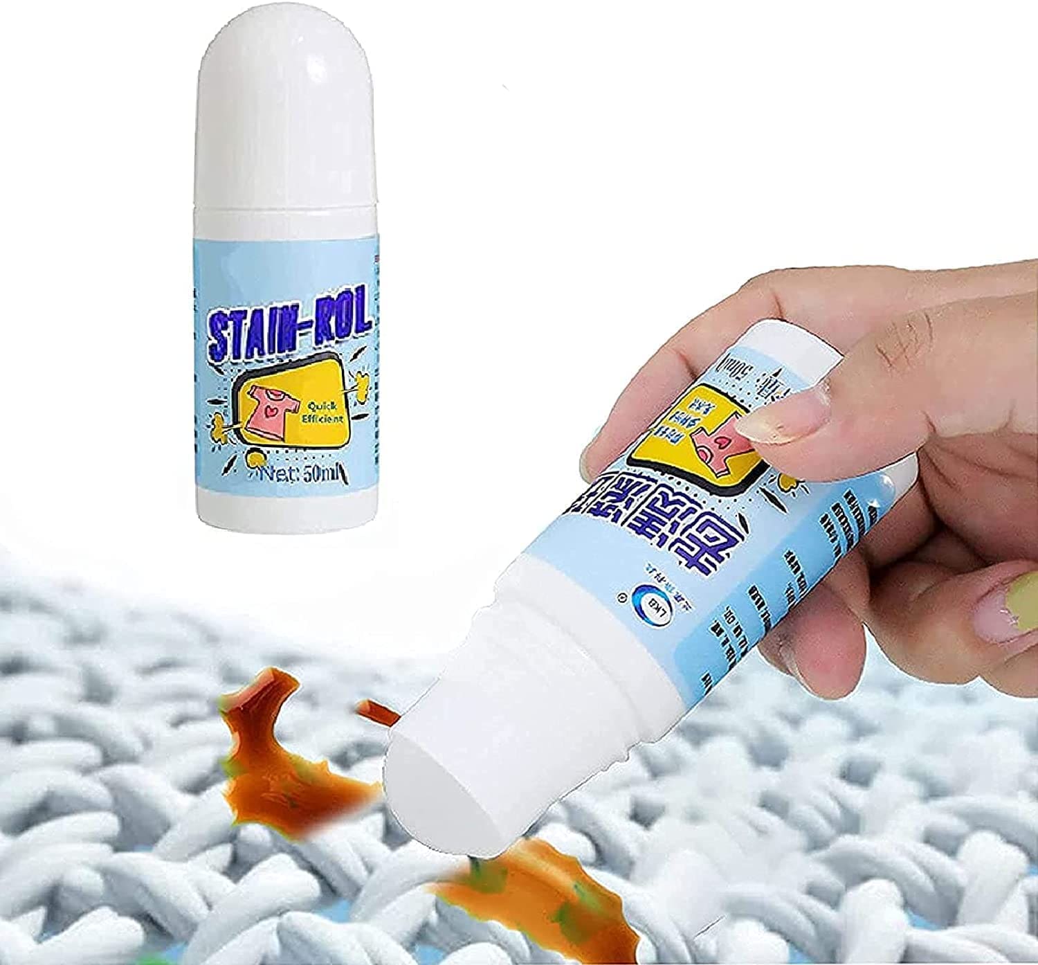 Clothes Stain Removal Roller, Laundry Clothes Cleaning Roll Ball, Water Free Stain Removal Stick, Stain Remover Pen for Clothes And Fabric, Emergency Stain Removal, Multipurpose Fabric Clothes Stain Remove Stick Clothes Stain Removal Roller, Laundry Clothes Cleaning Roll Ball, Water Free Stain Removal Stick, Stain Remover Pen for Clothes And Fabric, Emergency Stain Removal, Multipurpose Fabric Clothes Stain Remove Stick